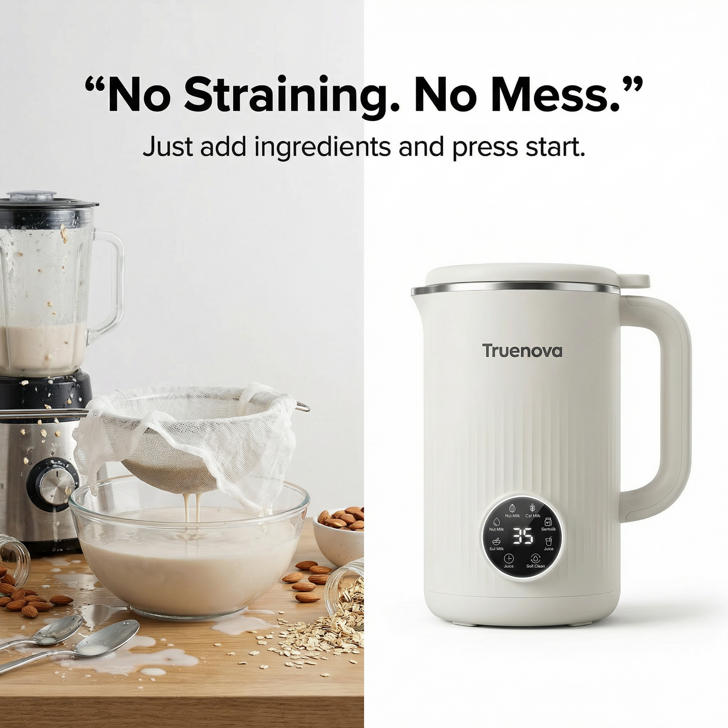 Fresh, Healthy, Homemade Nut Milk in Minutes