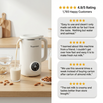 Fresh, Healthy, Homemade Nut Milk in Minutes